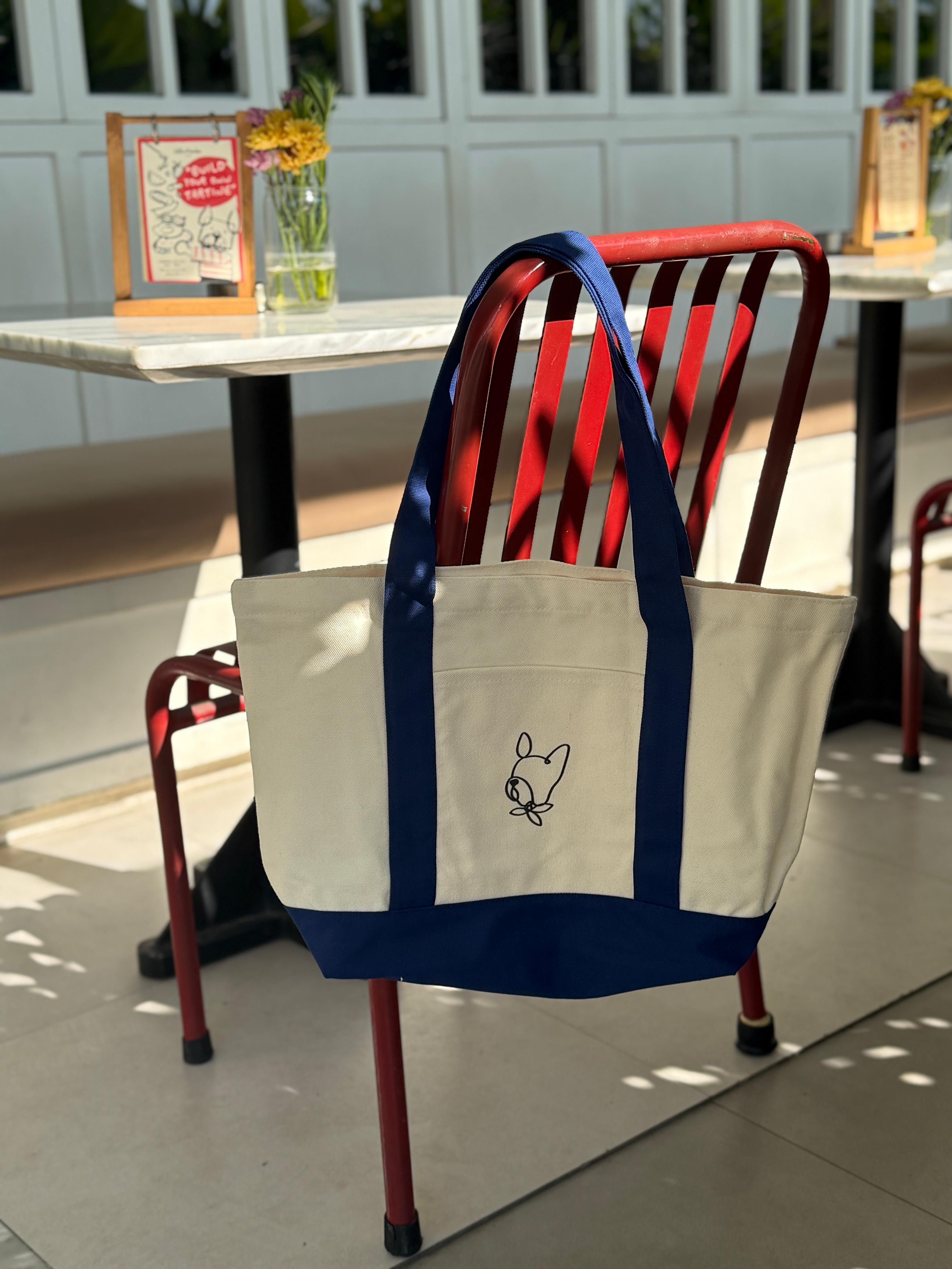 Canvas Tote Ocean Blue