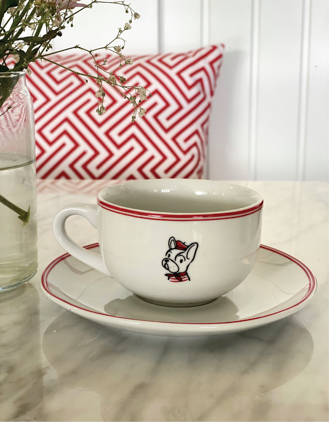 Coffee cup with saucer (7oz)